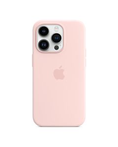 Apple iPhone 14 Pro Silicone Case with MagSafe, Chalk Pink