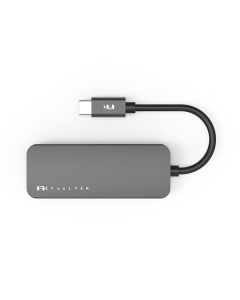 Feeltek Portable 4 in 1 USB-C Hub - Gray