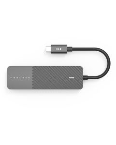 Feeltek Portable 5 in 1 USB-C Hub - Gray