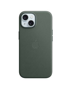 Apple iPhone 15 FineWoven Case with MagSafe, Evergreen