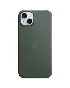 Apple iPhone 15 Plus FineWoven Case with MagSafe, Evergreen