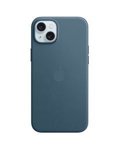 Apple iPhone 15 Plus FineWoven Case with MagSafe, Pacific Blue