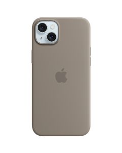 Apple iPhone 15 Plus Silicone Case with MagSafe, Clay