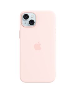 Apple iPhone 15 Plus Silicone Case with MagSafe, Light Pink