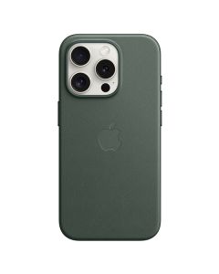 Apple iPhone 15 Pro FineWoven Case with MagSafe, Evergreen