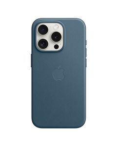 Apple iPhone 15 Pro FineWoven Case with MagSafe, Pacific Blue