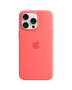 Apple iPhone 15 Pro Max Silicone Case with MagSafe, Guava