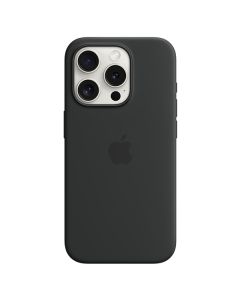 Apple iPhone 15 Pro Silicone Case with MagSafe, Black