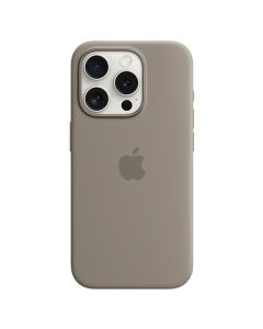 Apple iPhone 15 Pro Silicone Case with MagSafe, Clay