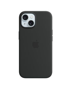 Apple iPhone 15 Silicone Case with MagSafe, Black