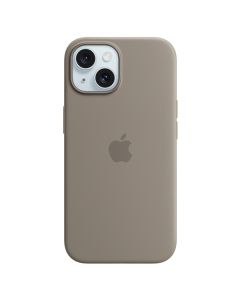 Apple iPhone 15 Silicone Case with MagSafe, Clay
