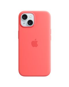 Apple iPhone 15 Silicone Case with MagSafe, Guava