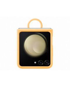 Samsung Z Flip5 Silicone Case With Ring - Apricot