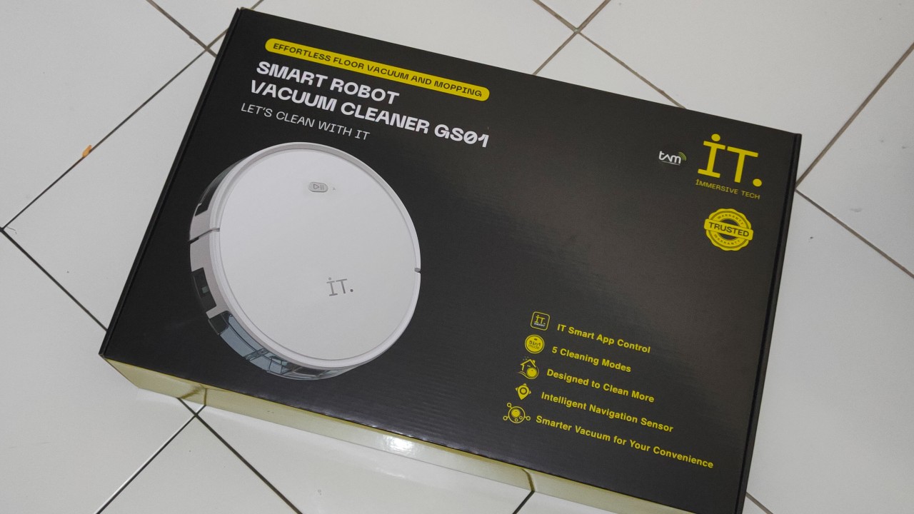 Hadirkan 5 Mode Pembersih Rumah, Ini Fitur IT Robot Vacuum GS01