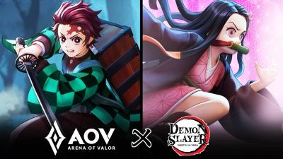 Game AOV Tawarkan Skin Gratis Hasil Kolaborasi Demon Slayer